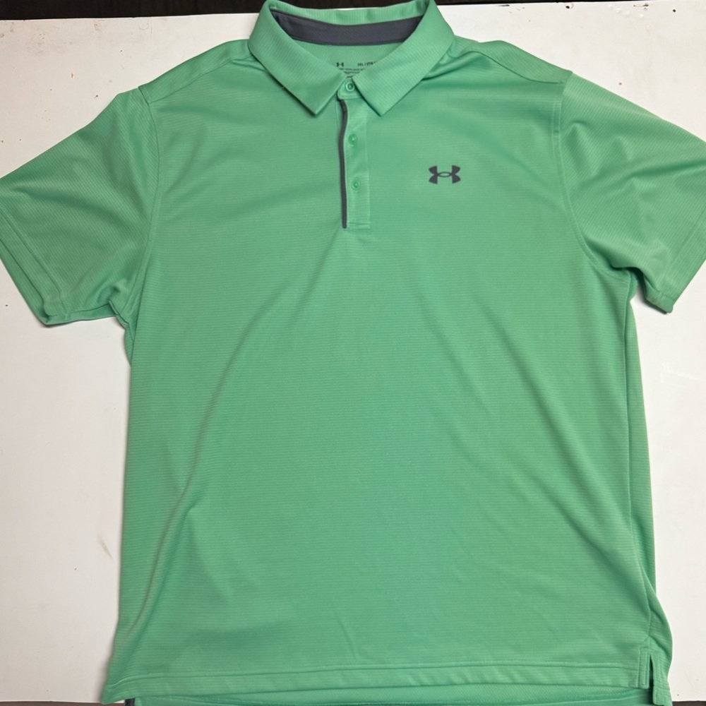 NWOT Under Armour Men's Green Polo Shirt